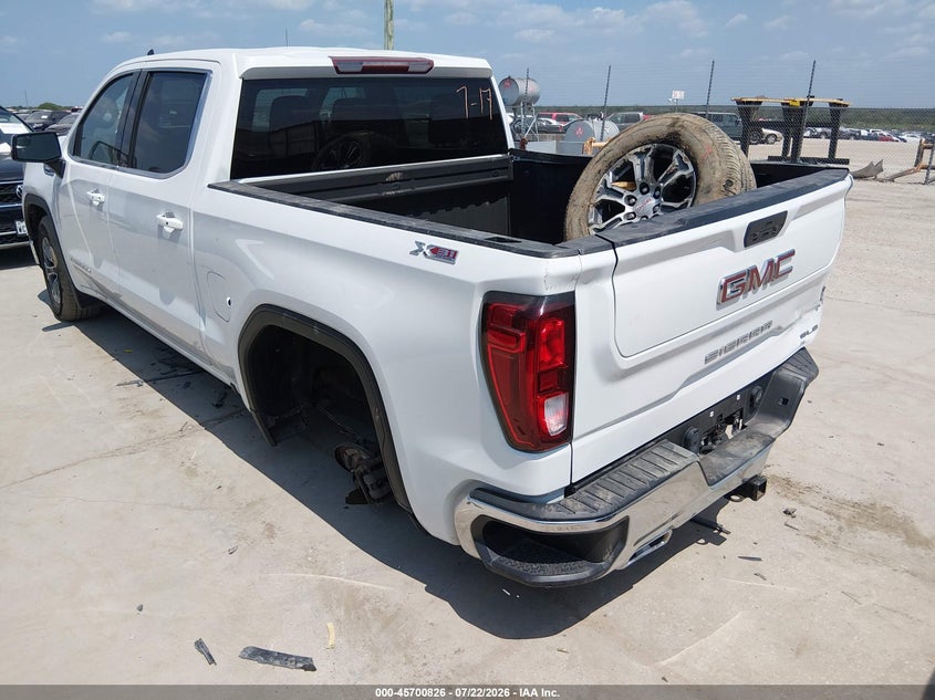 Vin: 3gtu9bet2mg410175, lot: 46199454, gmc sierra 1500 4wd  short box sle 20213