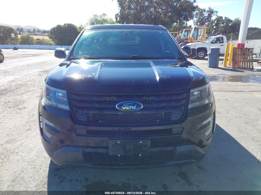 FORD POLICE INTERCEPTOR UTILITY 2018 VIN 1FM5K8ARXJGC49566
