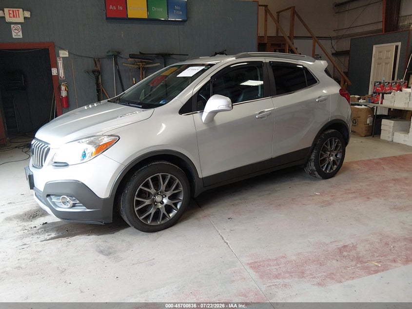Vin: kl4cj2sm6gb750677, lot: 46199464, buick encore sport touring 20162