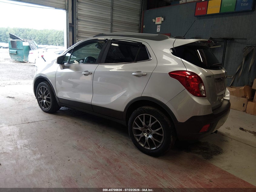Vin: kl4cj2sm6gb750677, lot: 46199464, buick encore sport touring 20163
