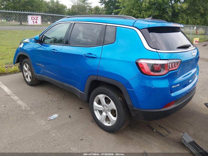 Vin: 3c4njdbb4jt403508, lot: 46199471, jeep compass latitude 4x4 20183