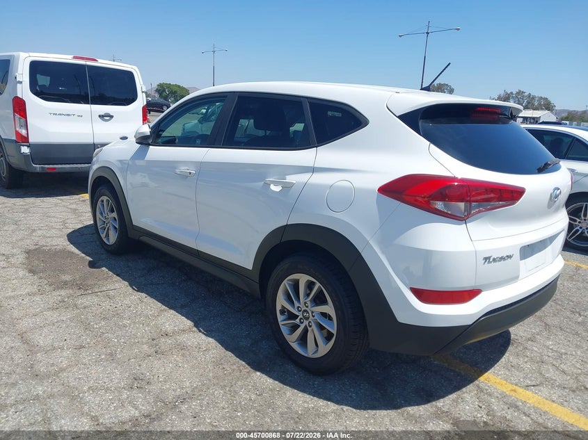 Vin: km8j23a47ju710455, lot: 46199496, hyundai tucson se 20183