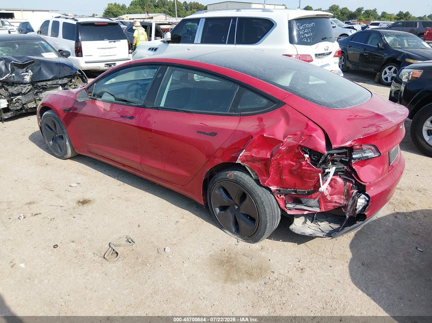 Vin: 5yj3e1ea2mf095402, lot: 46199511, tesla model 3 standard range plus rear-wheel drive 20213
