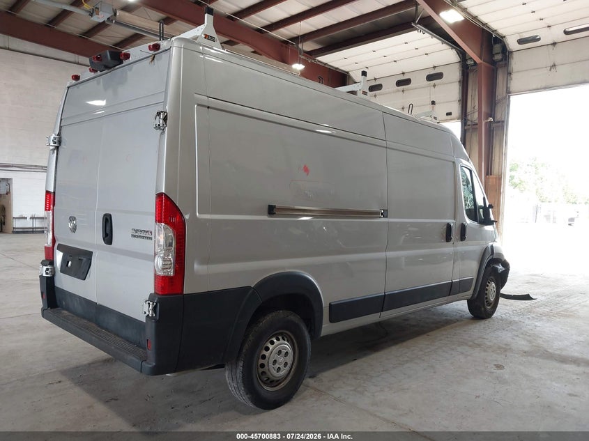 Vin: 3c6mrvhg4re126279, lot: 46199512, ram promaster 3500 tradesman high roof 159 wb w/pass seat 20244