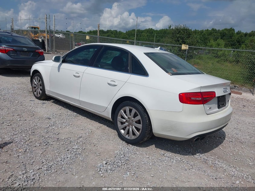Vin: wauafafl3da045263, lot: 46199689, audi a4 2.0t premium 20133