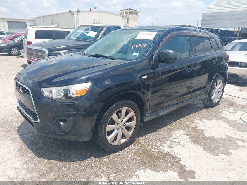 Vin: 4a4ap3au3ee010995, lot: 46199694, mitsubishi outlander sport es 20142