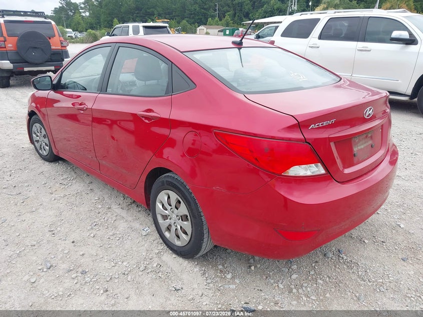 Vin: kmhct4ae1fu862095, lot: 46199725, hyundai accent gls 20153