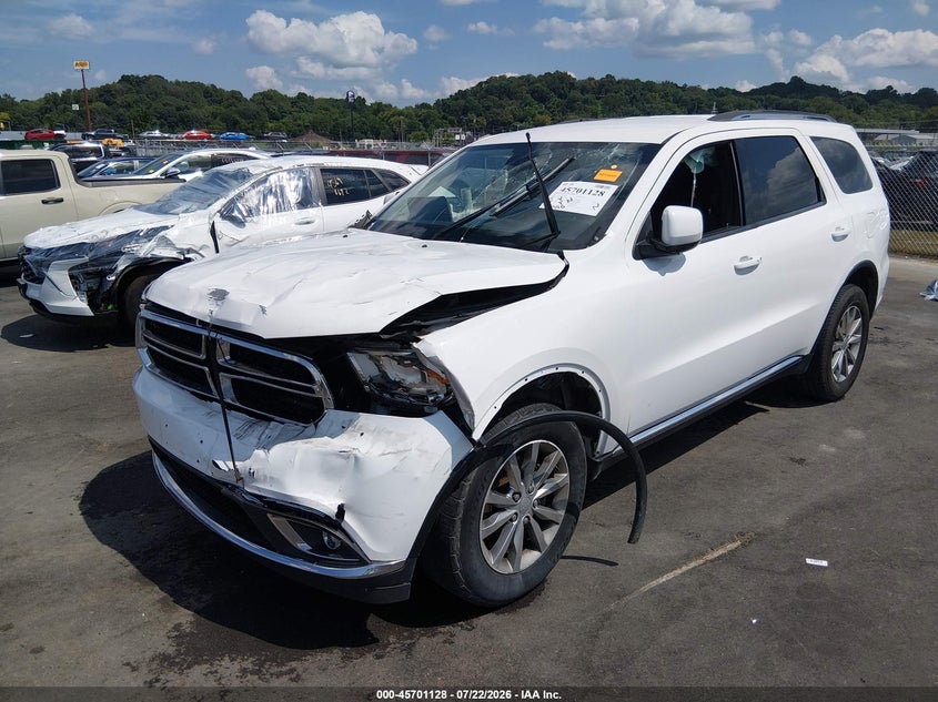 Vin: 1c4rdjag9hc780846, lot: 46199756, dodge durango sxt awd 20172