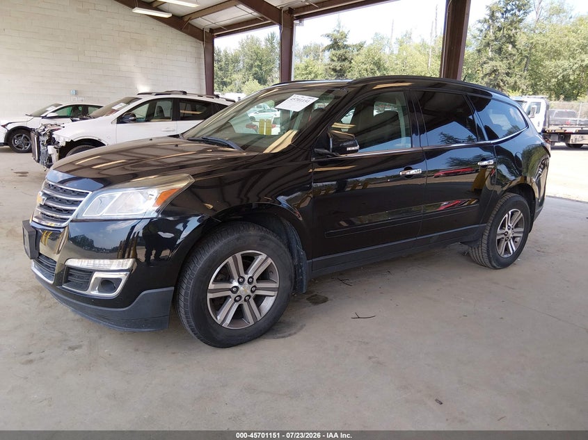 Vin: 1gnkvgkd2gj259880, lot: 46199779, chevrolet traverse lt 20162