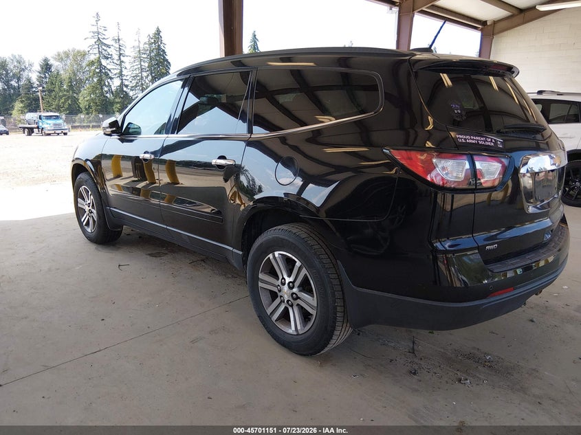 Vin: 1gnkvgkd2gj259880, lot: 46199779, chevrolet traverse lt 20163