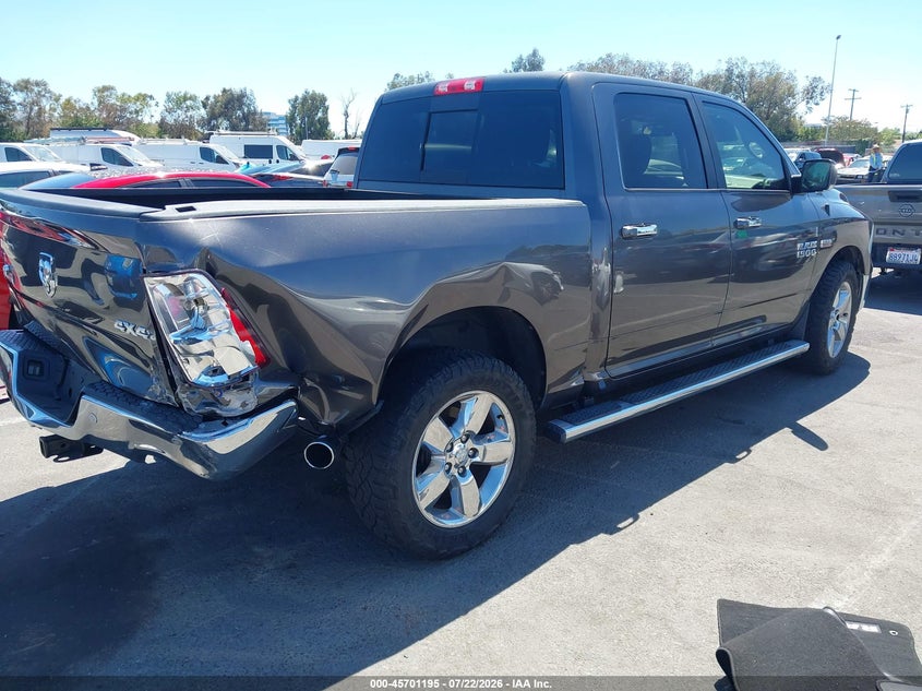 Vin: 3c6rr7lt8hg544871, lot: 46199823, ram 1500 big horn  4x4 5'7 box 20174