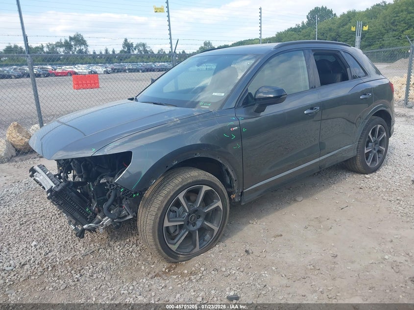 Vin: wa1eecf33s1057441, lot: 46199833, audi q3 premium 45 tfsi s line quattro tiptronic 20252