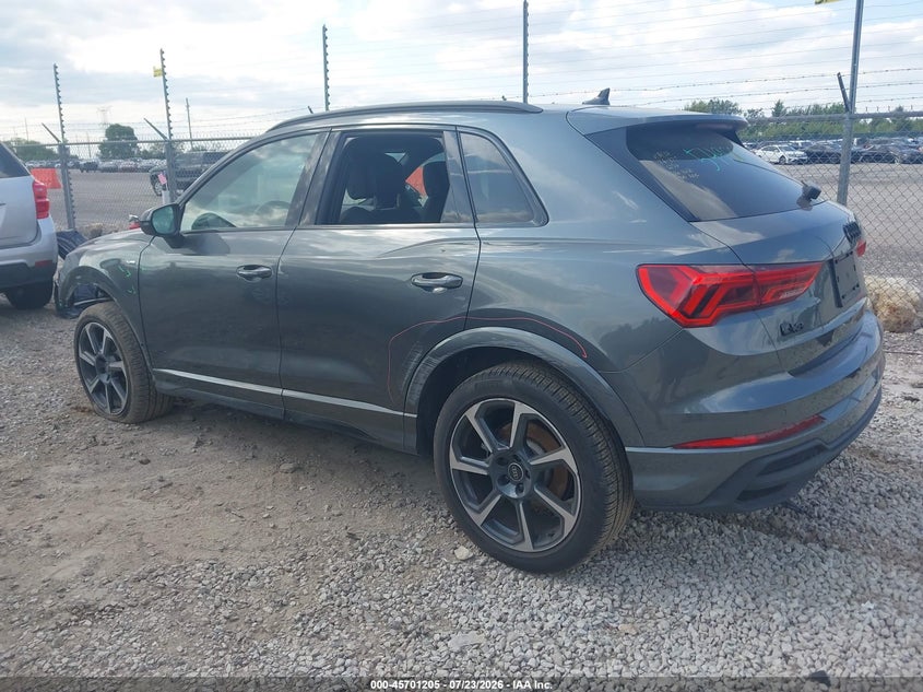 Vin: wa1eecf33s1057441, lot: 46199833, audi q3 premium 45 tfsi s line quattro tiptronic 20253