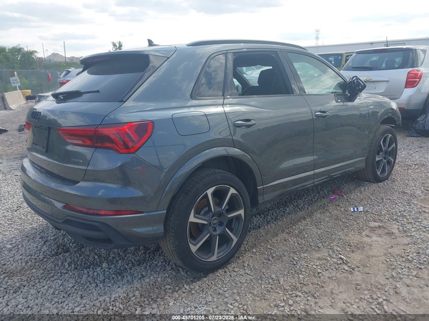 Vin: wa1eecf33s1057441, lot: 46199833, audi q3 premium 45 tfsi s line quattro tiptronic 20254