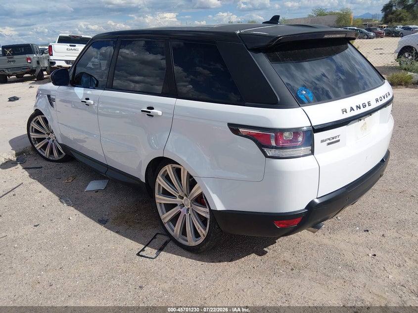 Vin: salwr2ef9ga545197, lot: 46199858, land rover range rover sport 5.0l v8 supercharged/5.0l v8 supercharged dynamic 20163