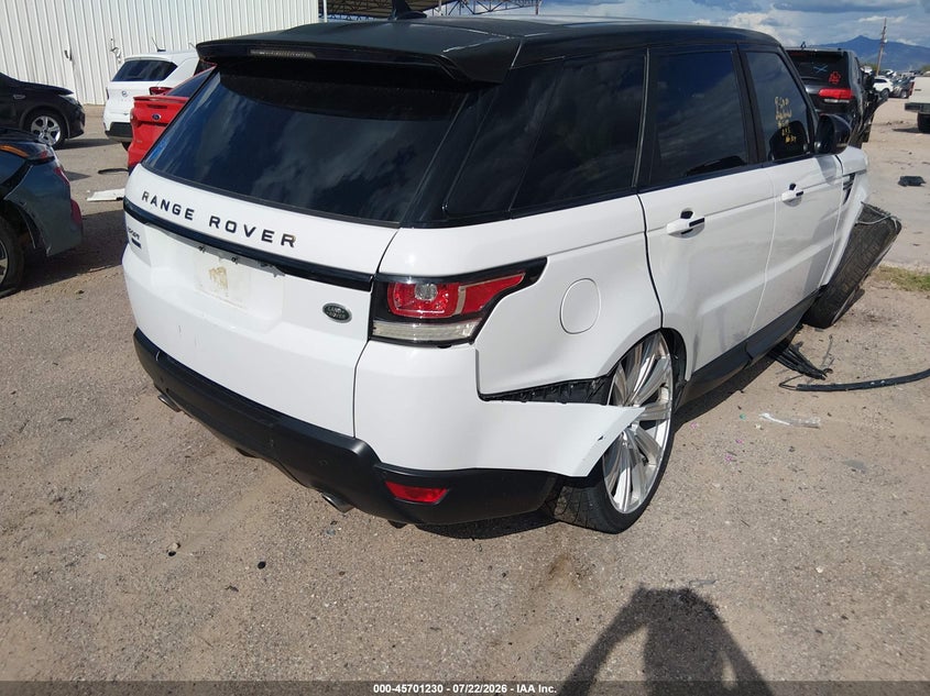 Vin: salwr2ef9ga545197, lot: 46199858, land rover range rover sport 5.0l v8 supercharged/5.0l v8 supercharged dynamic 20164