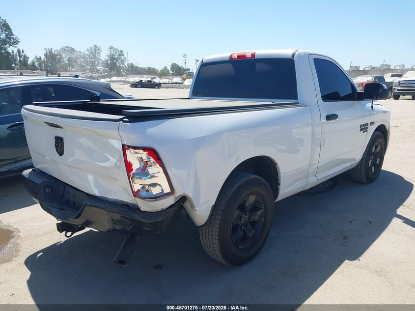 Vin: 3c6jr6at5mg708288, lot: 46199903, ram 1500 classic tradesman  4x2 6'4 box 20214