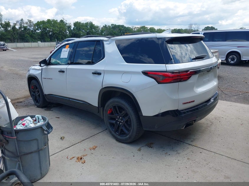Vin: 1gnevkkw2pj251702, lot: 46200031, chevrolet traverse awd premier 20233