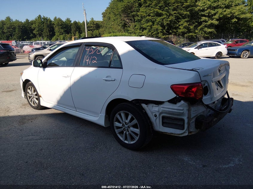 Vin: 2t1bu4ee2ac424232, lot: 46200040, toyota corolla s 20103