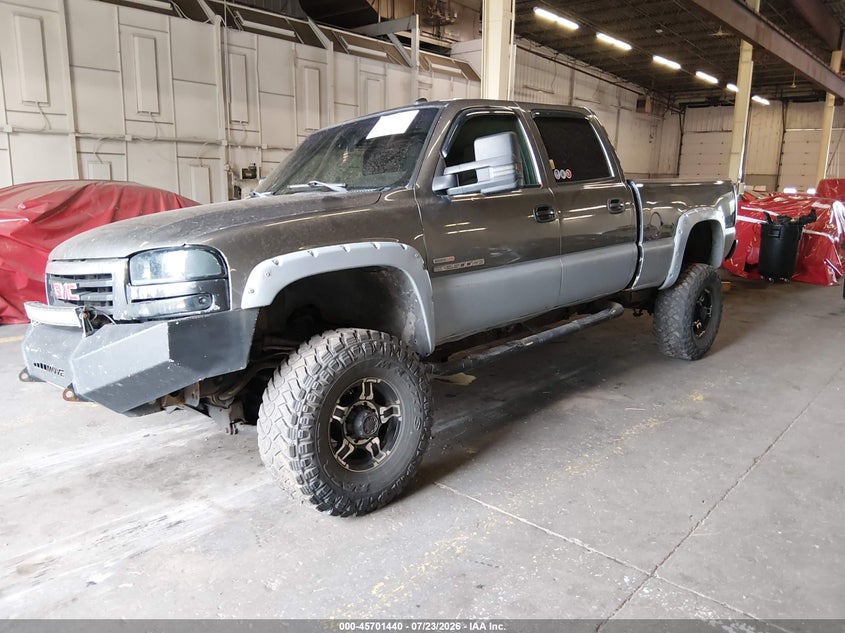 2004 GMC Sierra 2500Hd Sle/Slt/Work Truck, Правый перёд, IAAI, VIN 1GTHK23244F207922 — фото 2
