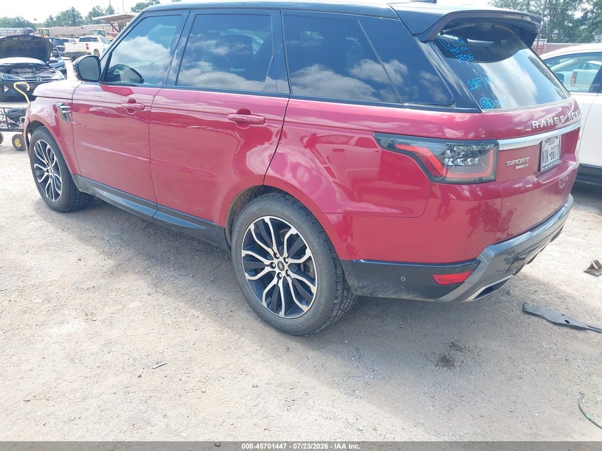 Vin: salwr2rv8ka829771, lot: 46200075, land rover range rover sport hse 20193