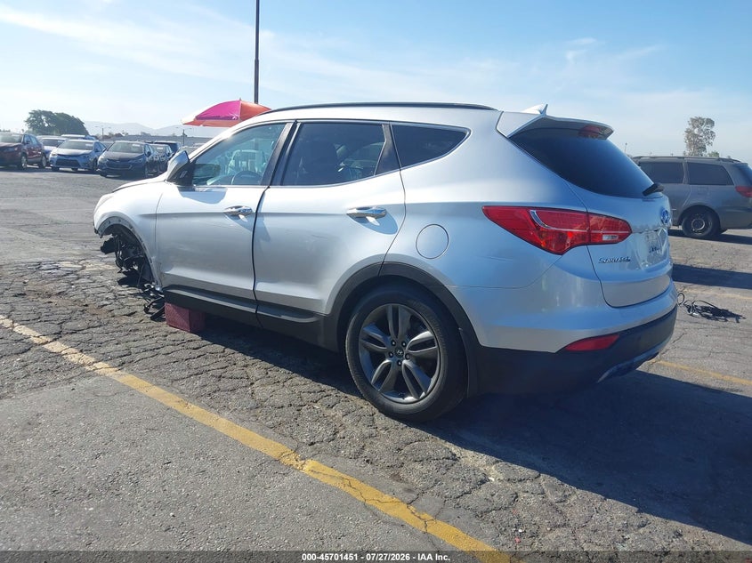 Vin: 5xyzw4la8fg286538, lot: 46200079, hyundai santa fe sport 2.0l turbo 20153
