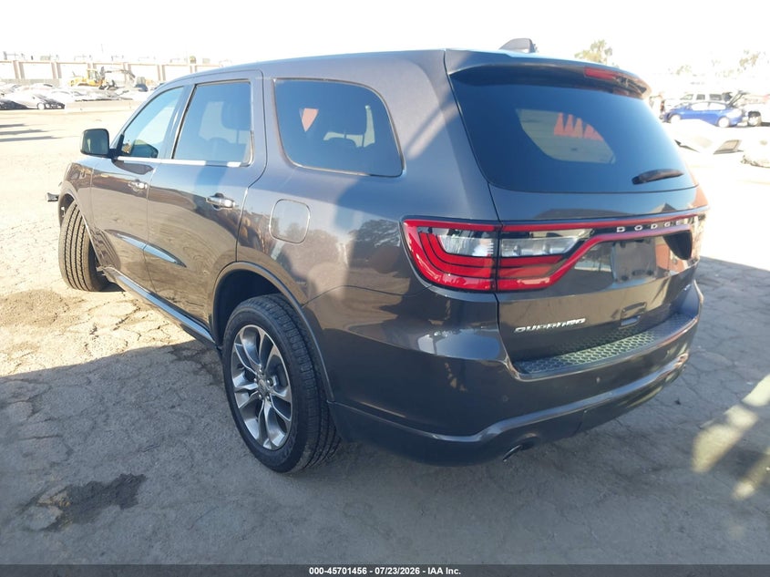 Vin: 1c4rdhdg8kc824508, lot: 46200083, dodge durango gt plus rwd 20193