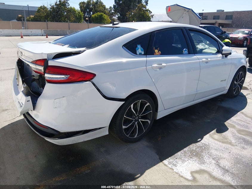 Vin: 3fa6p0lu7hr358475, lot: 46200084, ford fusion hybrid se 20174