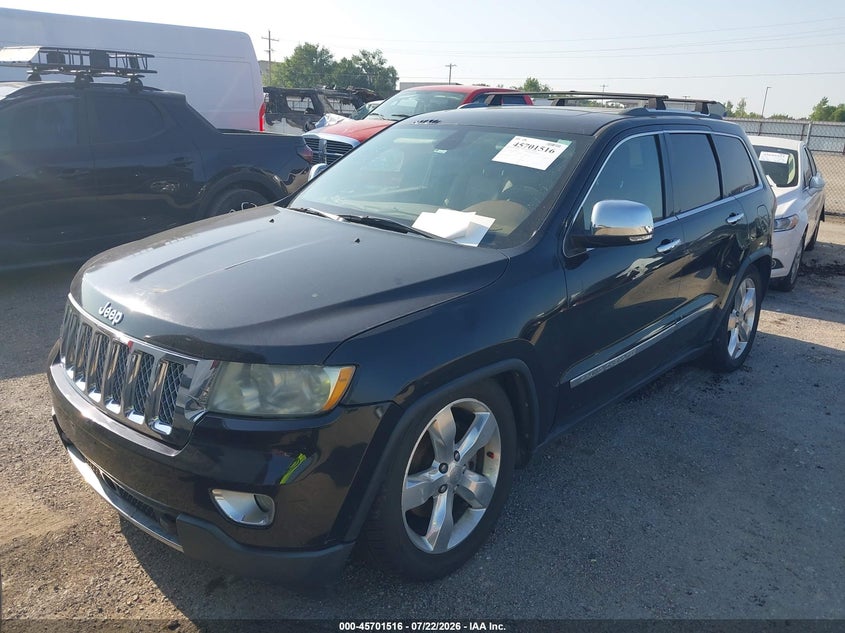 Vin: 1j4rr6gt0bc652483, lot: 46200144, jeep grand cherokee overland 20112