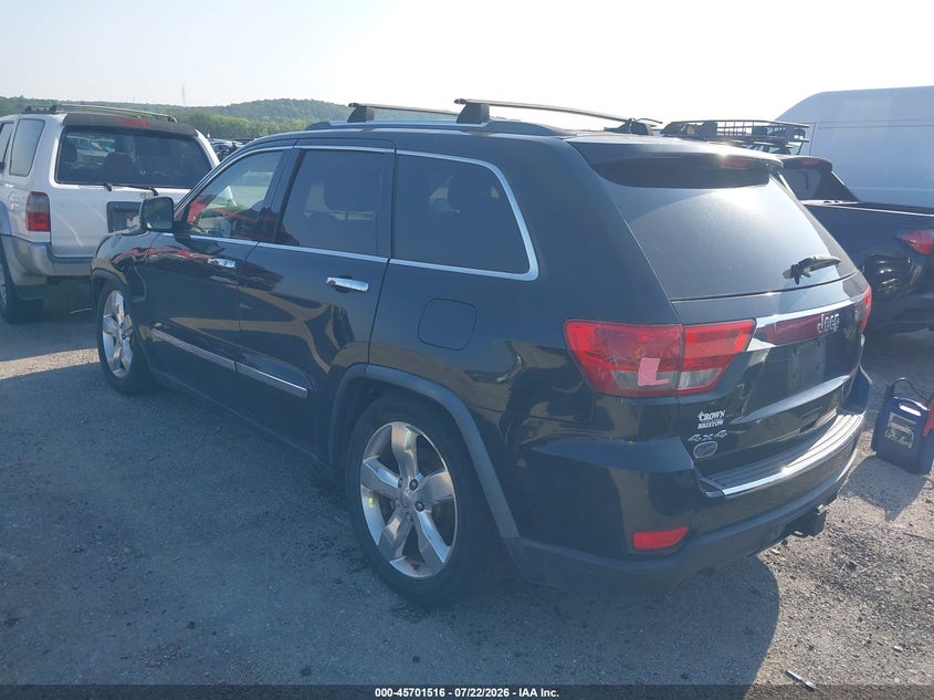 Vin: 1j4rr6gt0bc652483, lot: 46200144, jeep grand cherokee overland 20113