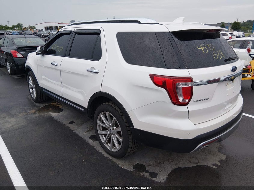 Vin: 1fm5k8f83hgc38807, lot: 46200167, ford explorer limited 20173
