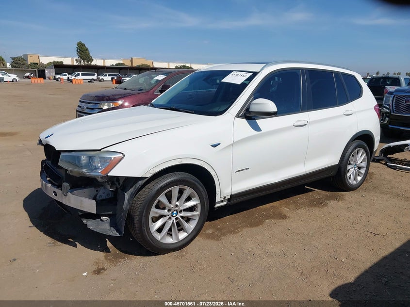Vin: 5uxwx9c53f0d61394, lot: 46200189, bmw x3 xdrive28i 20152