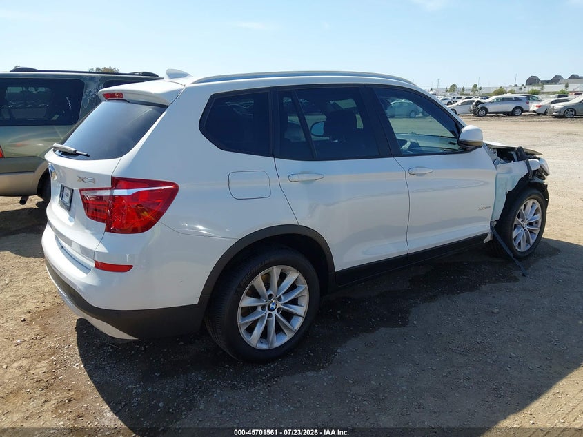 Vin: 5uxwx9c53f0d61394, lot: 46200189, bmw x3 xdrive28i 20154
