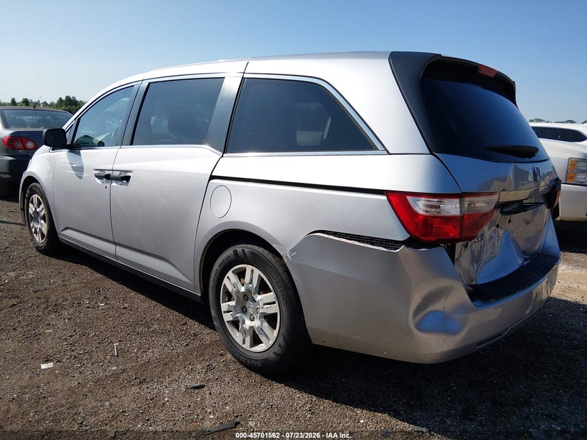 Vin: 5fnrl5h28db075506, lot: 46200190, honda odyssey lx 20133