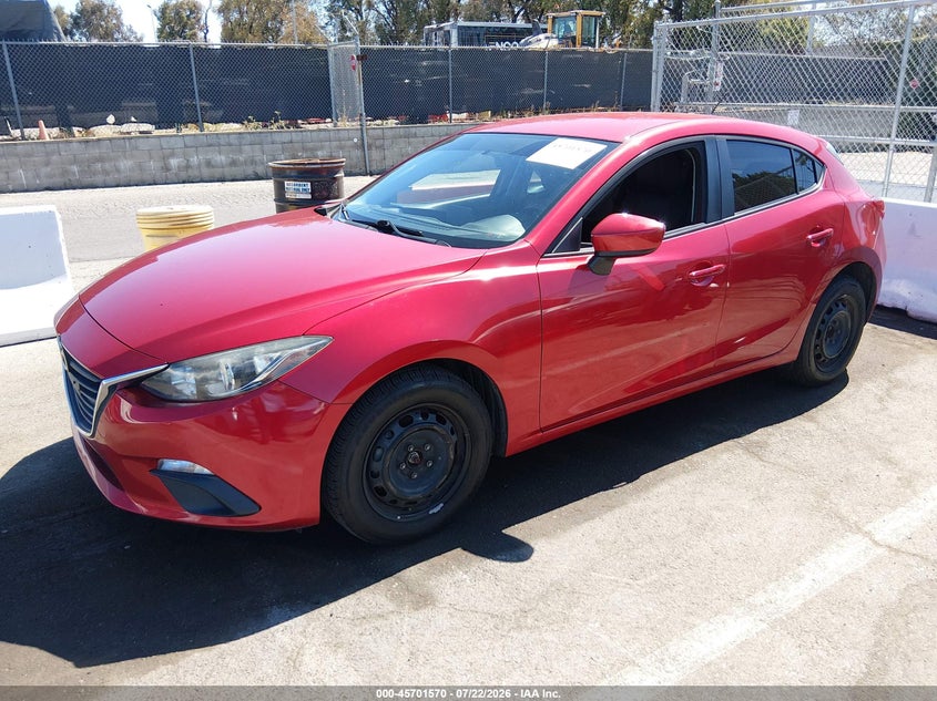 Vin: jm1bm1j78g1347725, lot: 46200198, mazda mazda3 i sport 20162