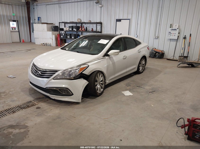 Vin: kmhfh4jg1fa477833, lot: 46200210, hyundai azera limited 20152