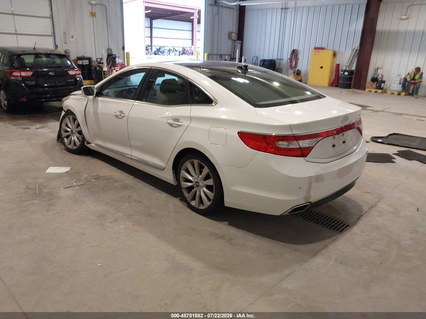 Vin: kmhfh4jg1fa477833, lot: 46200210, hyundai azera limited 20153