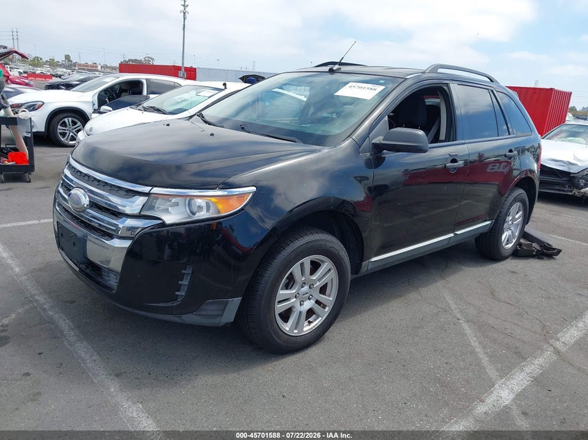 Vin: 2fmdk3gc6cba27523, lot: 46200216, ford edge se 20122