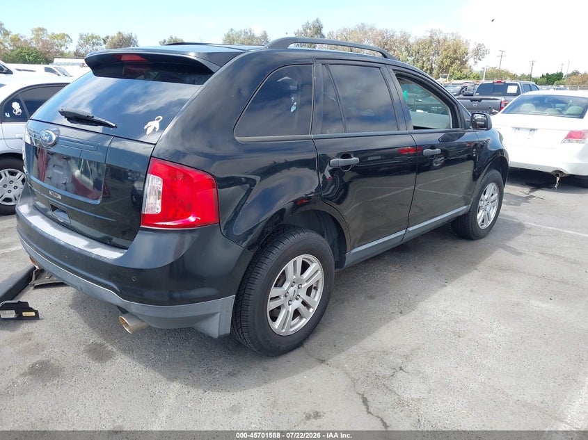 Vin: 2fmdk3gc6cba27523, lot: 46200216, ford edge se 20124