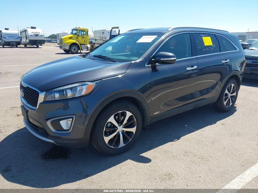 Vin: 5xyphda15gg122850, lot: 46200220, kia sorento 2.0t ex 20162