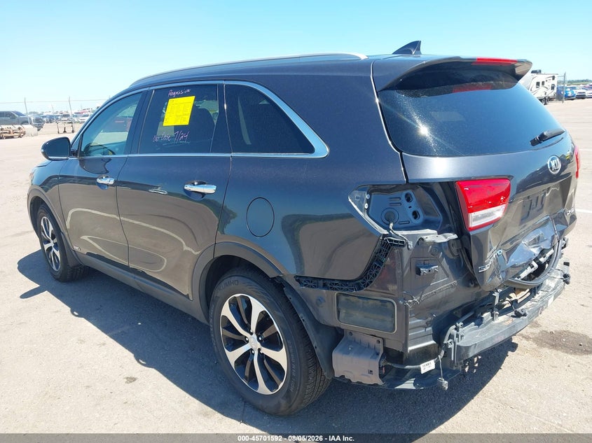 Vin: 5xyphda15gg122850, lot: 46200220, kia sorento 2.0t ex 20163