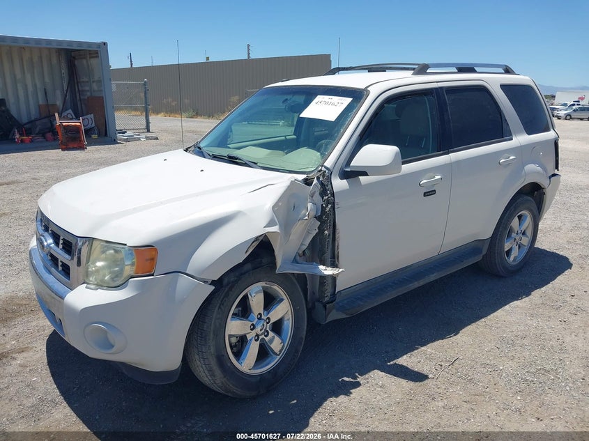 Vin: 1fmcu0e7xcka65207, lot: 46200255, ford escape limited 20122