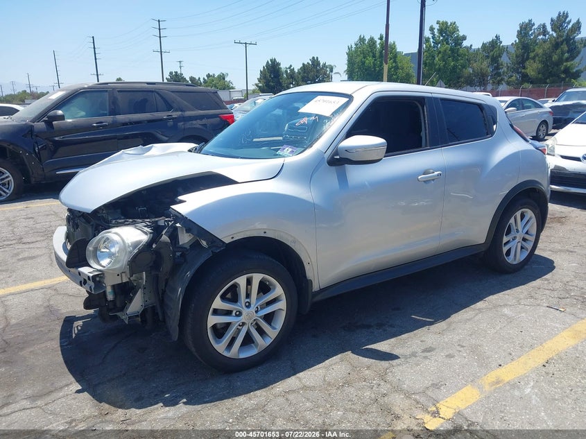 Vin: jn8af5mv5ft556824, lot: 46200281, nissan juke s 20152