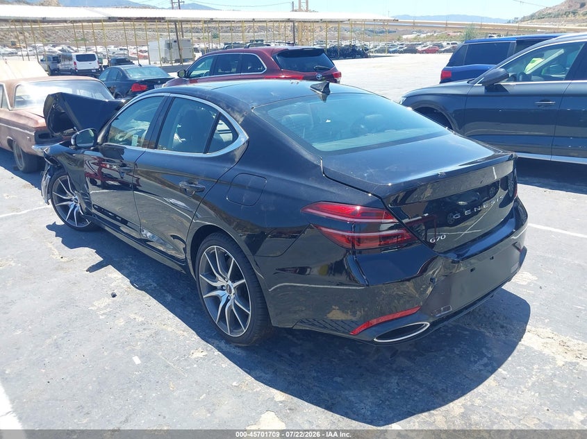 Vin: kmtg24sc6tu173592, lot: 46200337, genesis g70 2.5t rwd prestige 20263