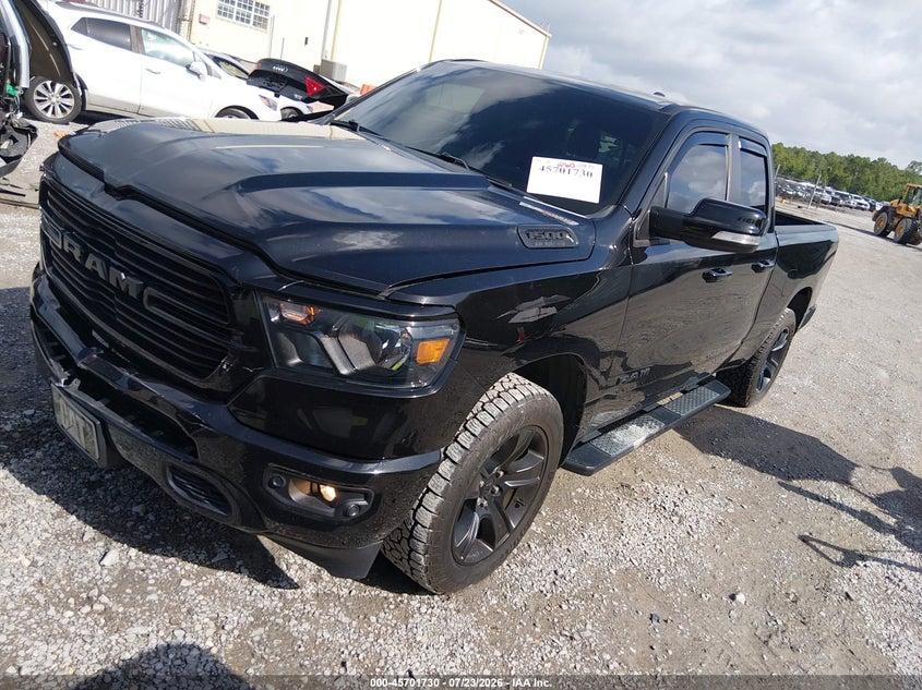 Vin: 1c6srfbt6mn741391, lot: 46200358, ram 1500 big horn  4x4 6'4 box 20212