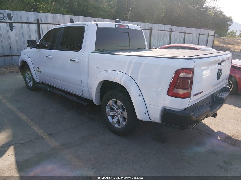 Vin: 1c6srfjtxln286304, lot: 46200363, ram 1500 laramie  4x4 5'7 box 20203