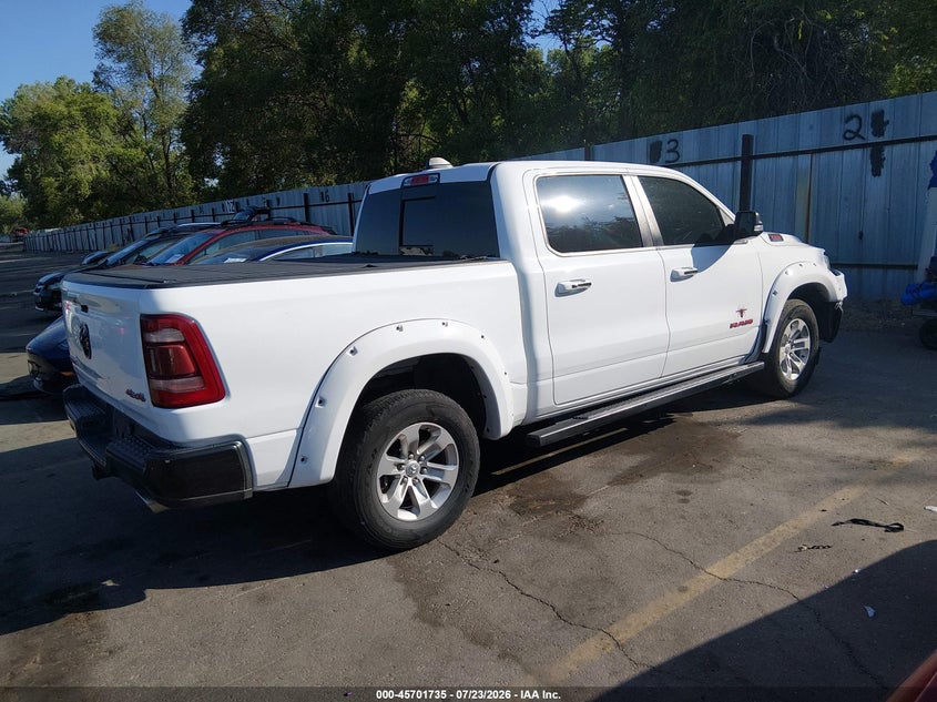 Vin: 1c6srfjtxln286304, lot: 46200363, ram 1500 laramie  4x4 5'7 box 20204