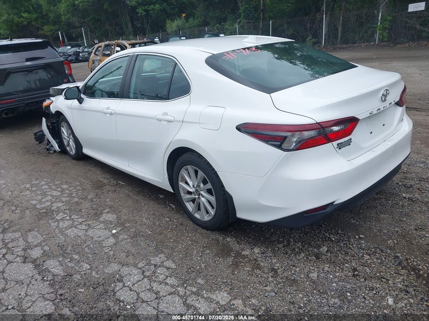 Vin: 4t1c11ak7mu464297, lot: 46200372, toyota camry le 20213