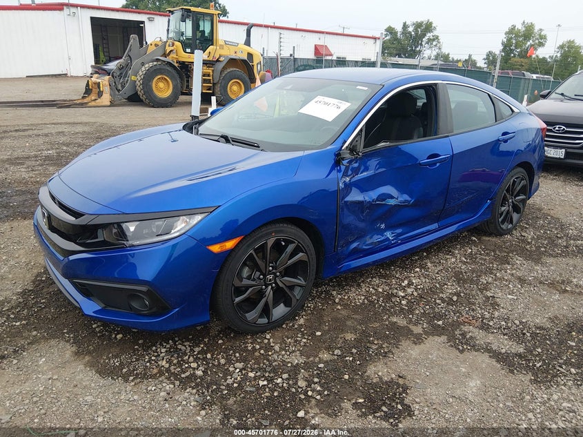 Vin: 19xfc2f88le029414, lot: 46200404, honda civic sport 20202