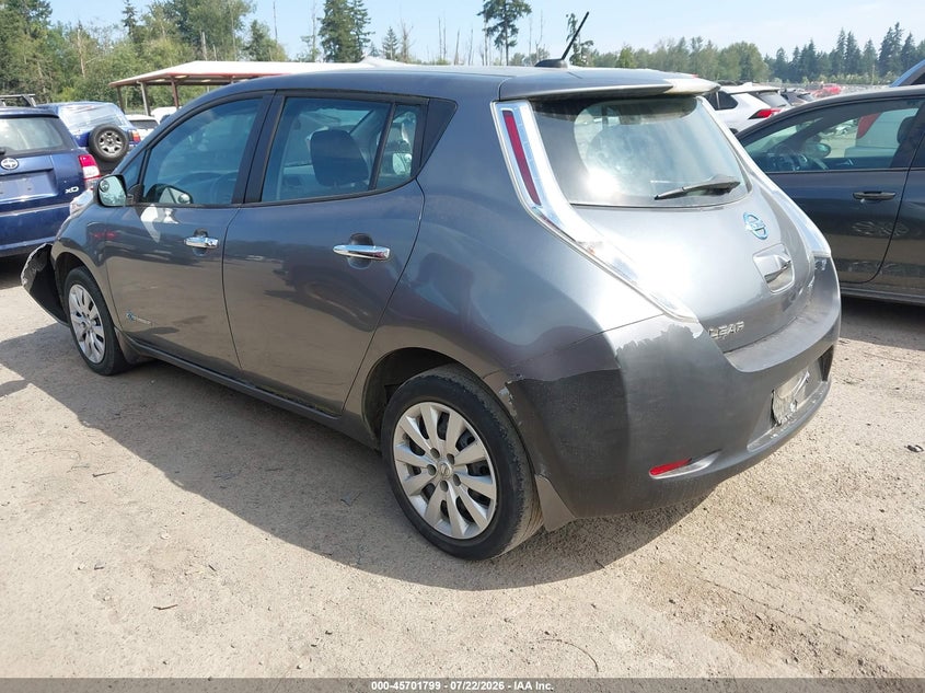 Vin: 1n4az0cp7fc309738, lot: 46200427, nissan leaf s 20153